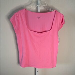 wild fable Pink Scoop Neck Tee